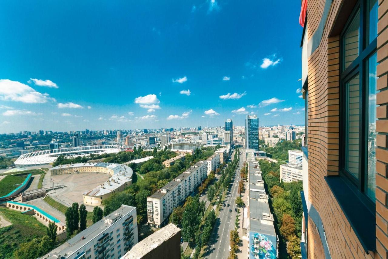 Vip In A New Building Near Lesi Ukrainki 7A Apartamento Kiev Exterior foto